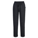 C076 - Spodnie szefa kuchni Cotton Mesh Air Czarny
