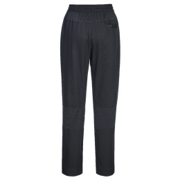 C076 - Spodnie szefa kuchni Cotton Mesh Air Czarny