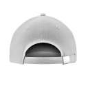 JHK Czapka 5 panelowa bawełna metalowe zapięcie Jasny Szary JHK Czapka 5 panelowa bawełna metalowe zapięcie Jasny Szary