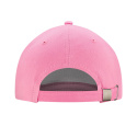 JHK Czapka 5 panelowa bawełna metalowe zapięcie Pink JHK Czapka 5 panelowa bawełna metalowe zapięcie Pink