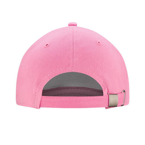 JHK Czapka 5 panelowa bawełna metalowe zapięcie Pink JHK Czapka 5 panelowa bawełna metalowe zapięcie Pink