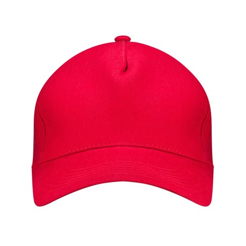 JHK Czapka 5 panelowa bawełna metalowe zapięcie Red JHK Czapka 5 panelowa bawełna metalowe zapięcie Red