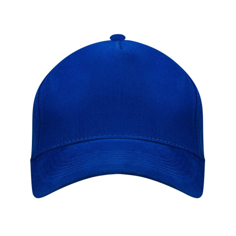 JHK Czapka 5 panelowa bawełna metalowe zapięcie Royal Blue JHK Czapka 5 panelowa bawełna metalowe zapięcie Royal Blue