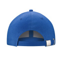 JHK Czapka 5 panelowa bawełna metalowe zapięcie Royal Blue JHK Czapka 5 panelowa bawełna metalowe zapięcie Royal Blue