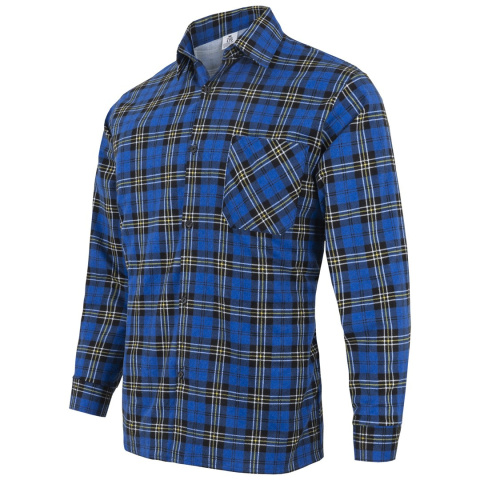 JHK KOSZULA FLANELOWA NIEBIESKA SZKOCKA KRATA S JHK KOSZULA FLANELOWA NIEBIESKA SZKOCKA KRATA S