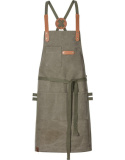 Bib Apron Canvas With Decorative Label Bib Apron Canvas With Decorative Label