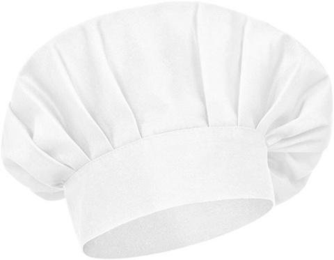 Czapka kucharska szefa kuchni Biały Czapka kucharska szefa kuchni Biały