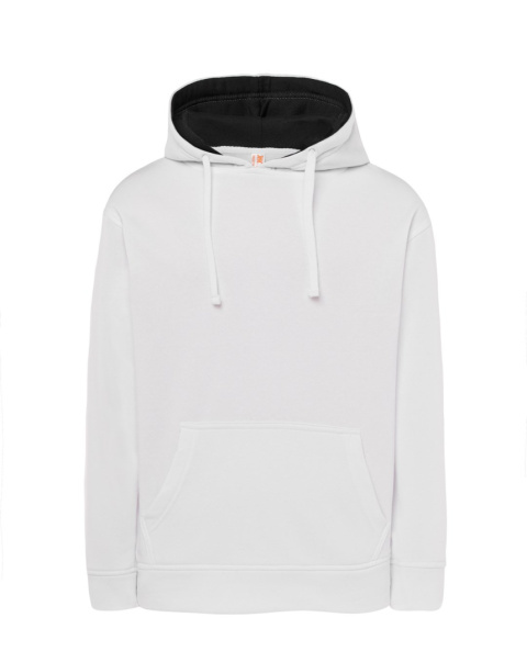 Bluza z kapturem JHK OCEAN HOODED CONTRAST Biały/Navy