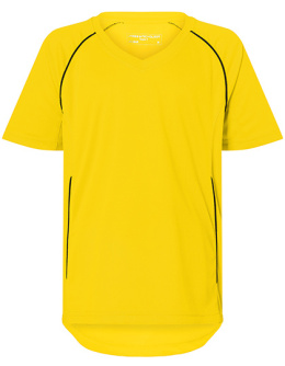 Junior Team Shirt Żóty/Czarny