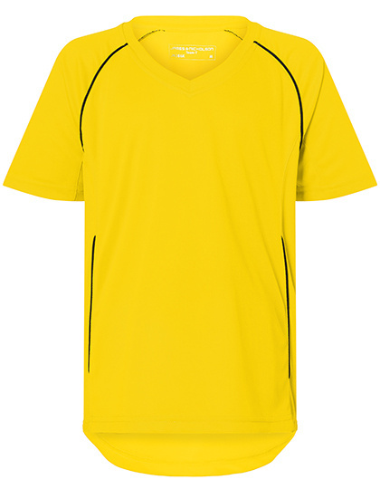 Junior Team Shirt Żóty/Czarny