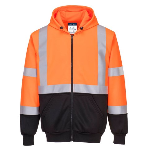 Bluza ostrzegawcza dwukolorowa z kapturem