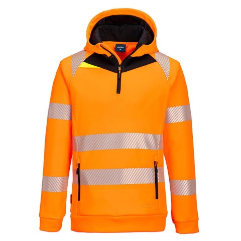 Bluza ostrzegawcza z kapturem DX4 i zamkiem 1/4 Bluza ostrzegawcza z kapturem DX4 i zamkiem 1/4