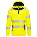 Bluza ostrzegawcza z kapturem DX4 i zamkiem 1/4 Bluza ostrzegawcza z kapturem DX4 i zamkiem 1/4