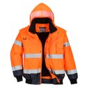 Kontrastowa kurtka ostrzegawcza Bomber 3 w 1 Kontrastowa kurtka ostrzegawcza Bomber 3 w 1