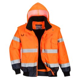 Kontrastowa kurtka ostrzegawcza Bomber 3 w 1