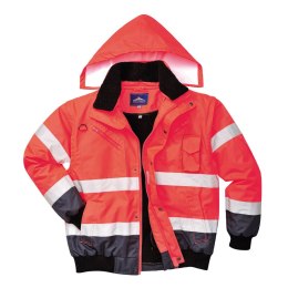 Kontrastowa kurtka ostrzegawcza Bomber 3 w 1