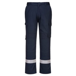 Lekkie spodnie trudnopalne z panelami Stretch