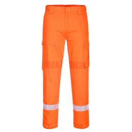 Lekkie spodnie trudnopalne z panelami Stretch
